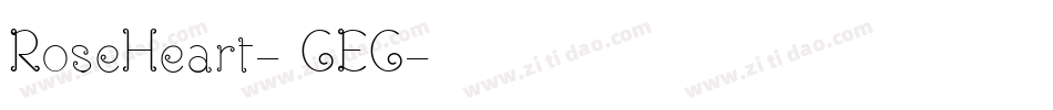 RoseHeart-0GEG字体转换