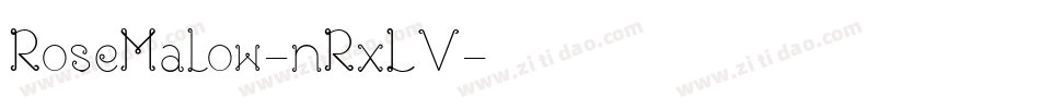 RoseMalow-nRxLV字体转换