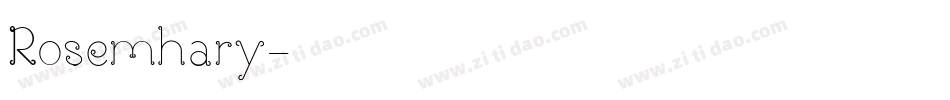 Rosemhary字体转换