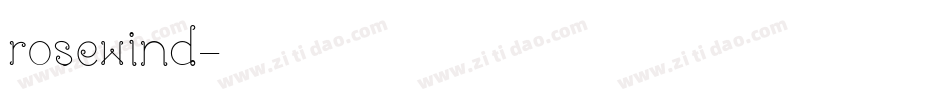 rosewind字体转换