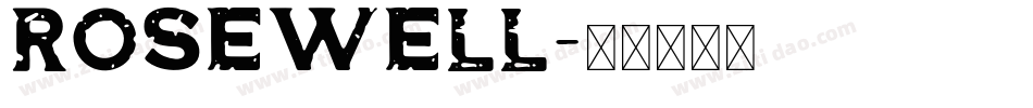 Rosewell字体转换