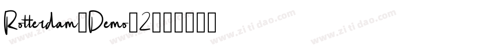 Rotterdam-Demo-2字体转换