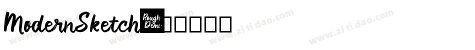 ModernSketch字体转换