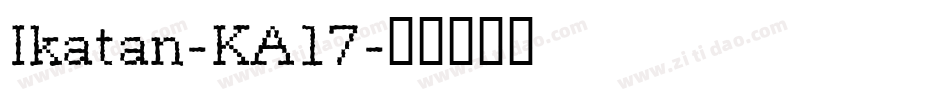 Ikatan-KA17字体转换