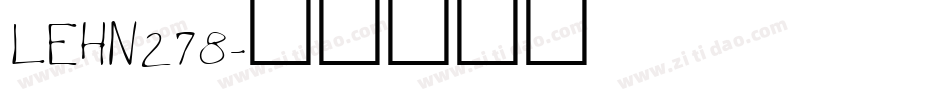 LEHN278字体转换
