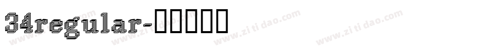 34regular字体转换