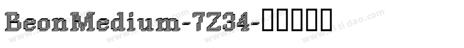 BeonMedium-7Z34字体转换