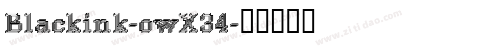 Blackink-owX34字体转换