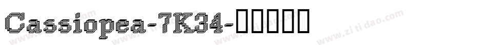 Cassiopea-7K34字体转换