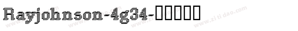 Rayjohnson-4g34字体转换