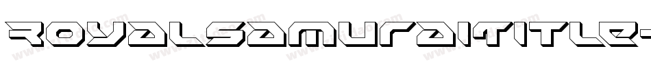RoyalSamuraiTitle-5ee8字体转换