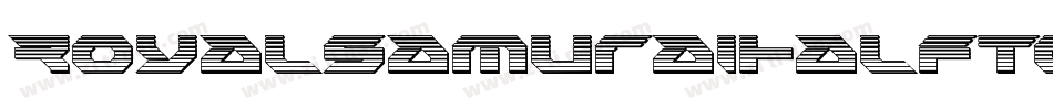 RoyalSamuraiHalftone-Z0AB字体转换