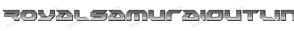 RoyalSamuraiOutlineItalic-GRmG字体转换