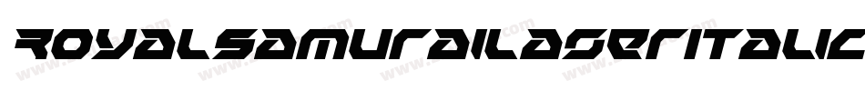 RoyalSamuraiLaserItalic-Dlv9字体转换