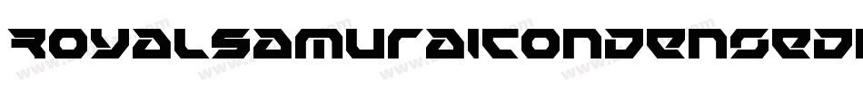 RoyalSamuraiCondensedItalic-eArl字体转换