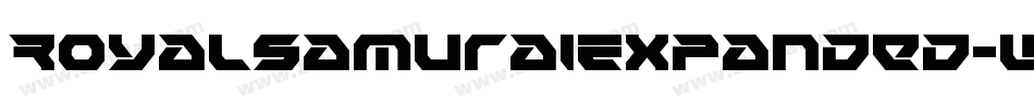 RoyalSamuraiExpanded-WgxG字体转换