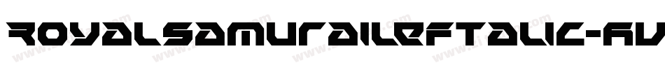 RoyalSamuraiLeftalic-AVMM字体转换