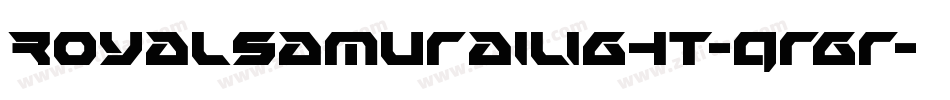 RoyalSamuraiLight-qrgr字体转换