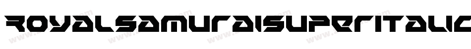RoyalSamuraiSuperItalic-zPZ3字体转换