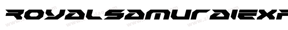 RoyalSamuraiExpandedItalic-a3Rm字体转换