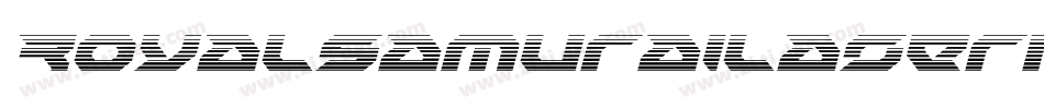 RoyalSamuraiLaserItalic-Dlv9字体转换
