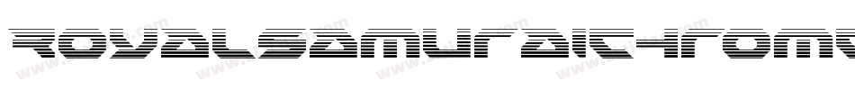 RoyalSamuraiChrome-o8L4字体转换
