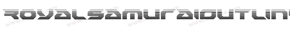 RoyalSamuraiOutlineItalic-GRmG字体转换