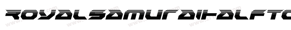 RoyalSamuraiHalftoneItalic-34p3字体转换