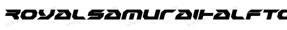 RoyalSamuraiHalftone-Z0AB字体转换
