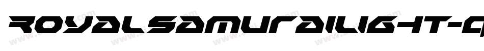 RoyalSamuraiLight-qrgr字体转换