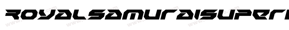 RoyalSamuraiSuperItalic-zPZ3字体转换