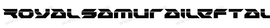 RoyalSamuraiLeftalic-AVMM字体转换