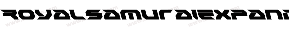 RoyalSamuraiExpandedItalic-a3Rm字体转换