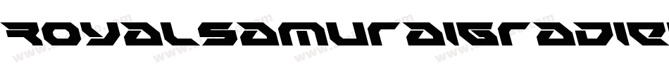 RoyalSamuraiGradient-Enwj字体转换