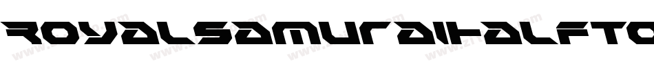 RoyalSamuraiHalftoneItalic-34p3字体转换