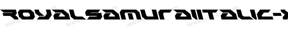 RoyalSamuraiItalic-xmEr字体转换 RoyalSamuraiItalic-xmEr字体转换