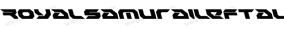 RoyalSamuraiLeftalic-AVMM字体转换