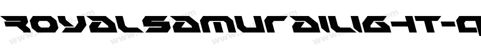RoyalSamuraiLight-qrgr字体转换
