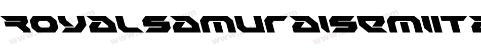 RoyalSamuraiSemiItalic-jlwG字体转换