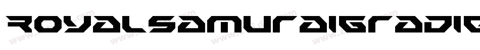 RoyalSamuraiGradient-Enwj字体转换