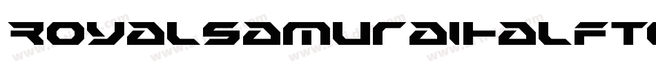 RoyalSamuraiHalftoneItalic-34p3字体转换