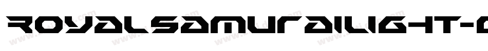 RoyalSamuraiLight-qrgr字体转换
