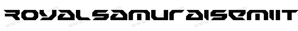 RoyalSamuraiSemiItalic-jlwG字体转换
