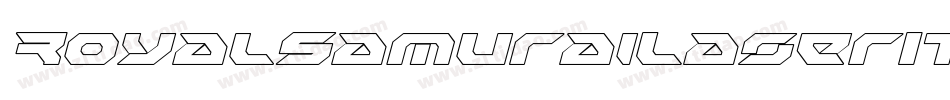 RoyalSamuraiLaserItalic-Dlv9字体转换