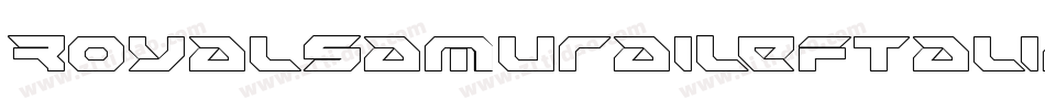 RoyalSamuraiLeftalic-AVMM字体转换