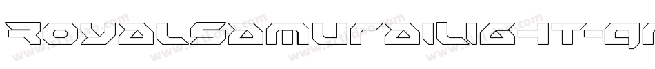 RoyalSamuraiLight-qrgr字体转换