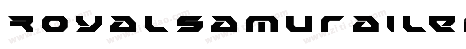 RoyalSamuraiLeftalic-AVMM字体转换