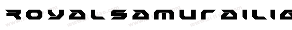 RoyalSamuraiLight-qrgr字体转换