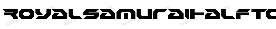 RoyalSamuraiHalftone-Z0AB字体转换