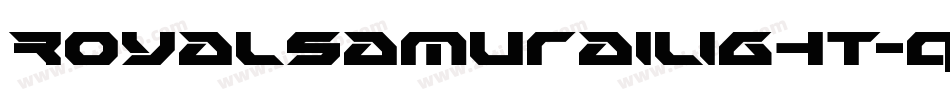 RoyalSamuraiLight-qrgr字体转换